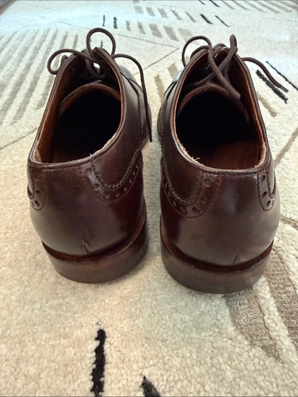 Cole Haan Dark Brown Leather Oxford Brogues